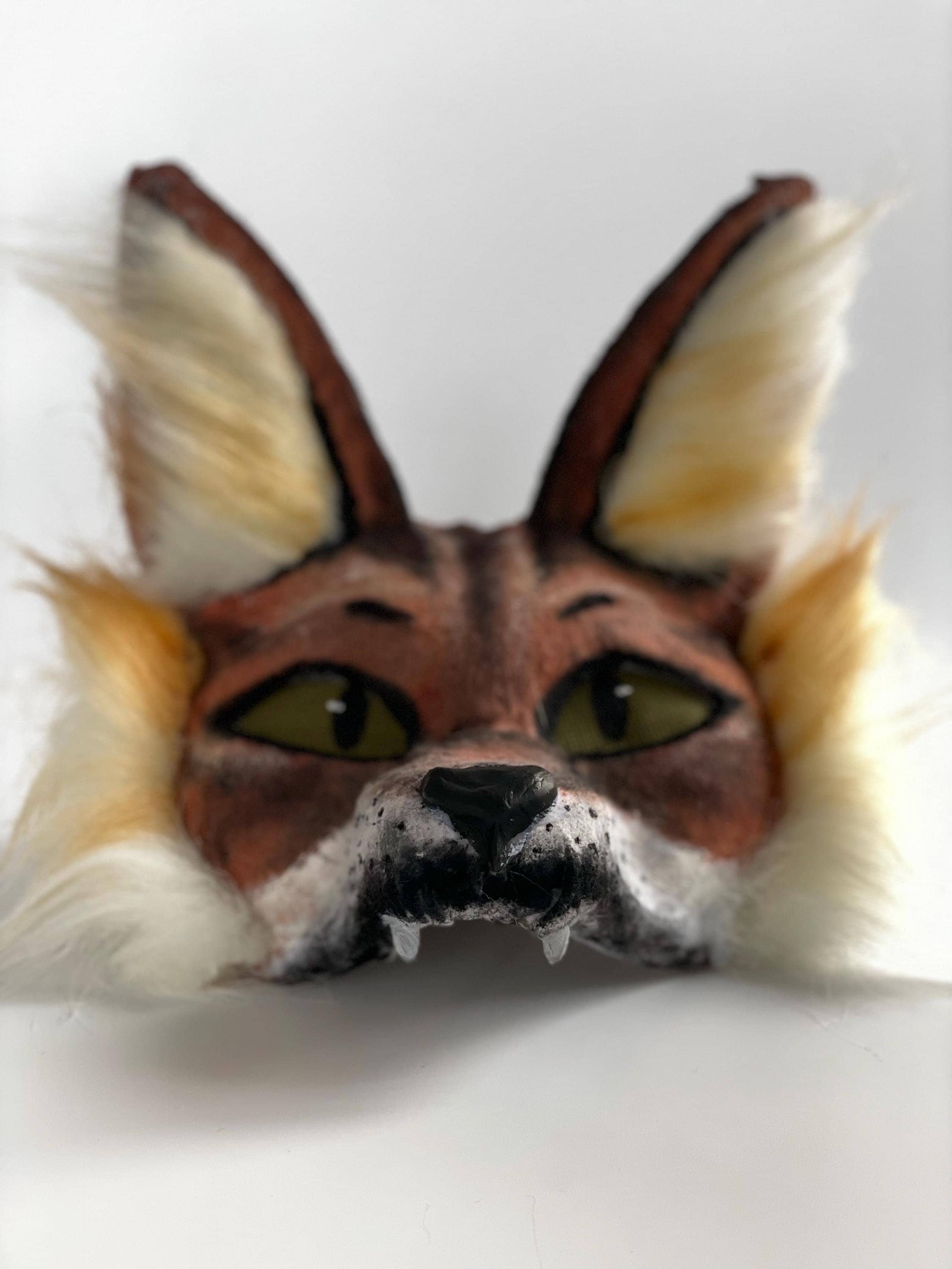 Handmade Realistic Therian Fox Mask | Full Head Animal Faux Fur Mask ...