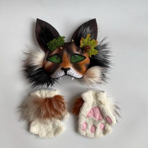 Forest Therian Mask
Tree Leaf Accessory
Forest Cat Mask Gift
Gift for Daughter
Brown White Gray col
teen birthday gifts
Pine Cone Accessory
Fluffy Cat Tail
TikTok Video Mask
Rare Therian Set
Animal cosplay
Christmas present
Therian Gear