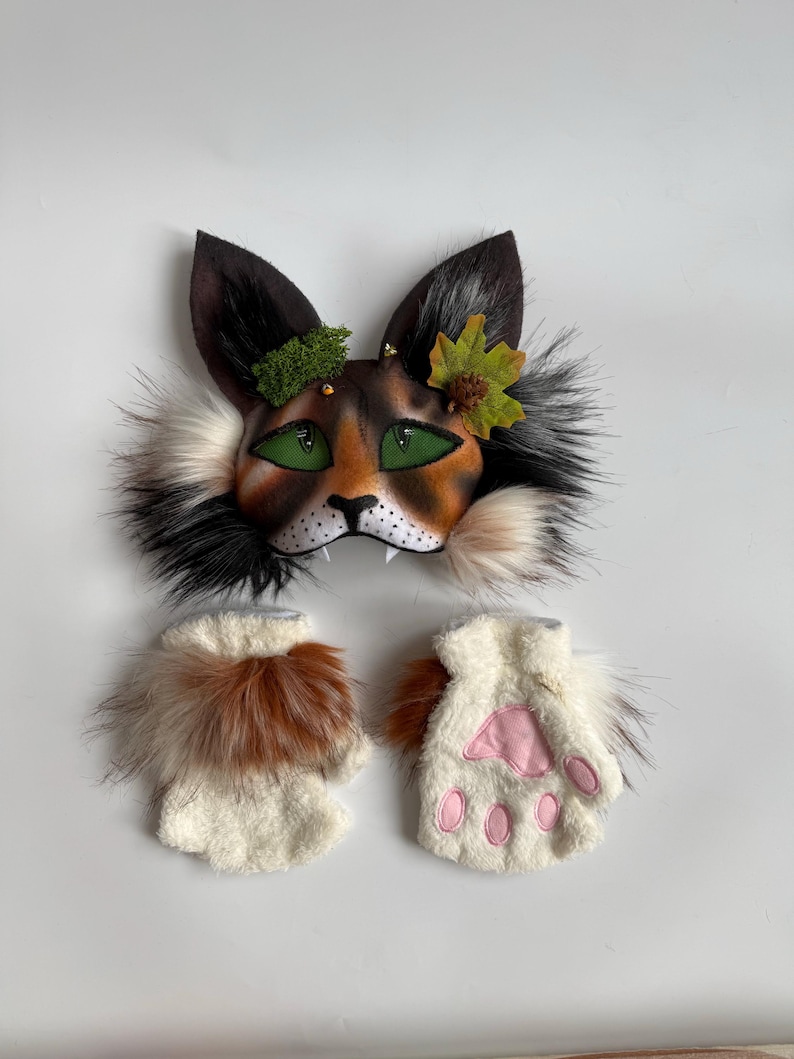 Forest Therian Mask
Tree Leaf Accessory
Forest Cat Mask Gift
Gift for Daughter
Brown White Gray col
teen birthday gifts
Pine Cone Accessory
Fluffy Cat Tail
TikTok Video Mask
Rare Therian Set
Animal cosplay
Christmas present
Therian Gear