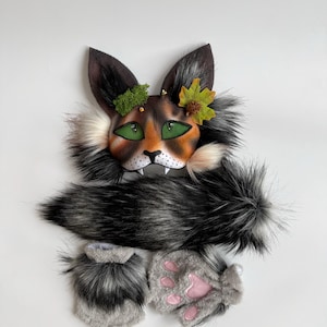 Forest Therian Mask
Tree Leaf Accessory
Forest Cat Mask Gift
Gift for Daughter
Brown White Gray col
teen birthday gifts
Pine Cone Accessory
Fluffy Cat Tail
TikTok Video Mask
Rare Therian Set
Animal cosplay
Christmas present
Therian Gear