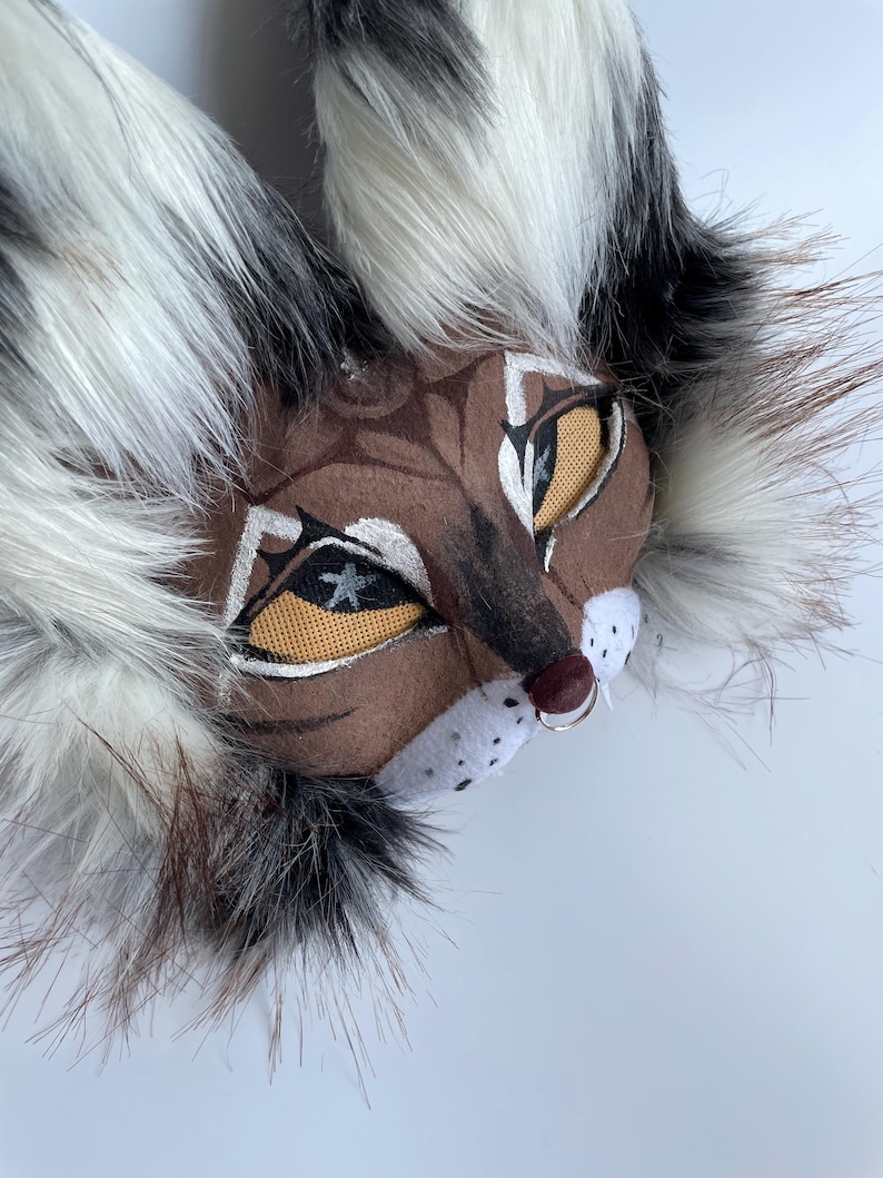 Mask for Therian
High Quality masks
Animal cosplay Mask
Theriotype Cat
Cheap Therian Mask
Fluffy Therian Mask
Mask Name Chupacabra
Calico Mask
Therian Dream Mask
Quad Runner Mask
Therian fan Birthday
Brown Gray White
Mask with Nose Ring