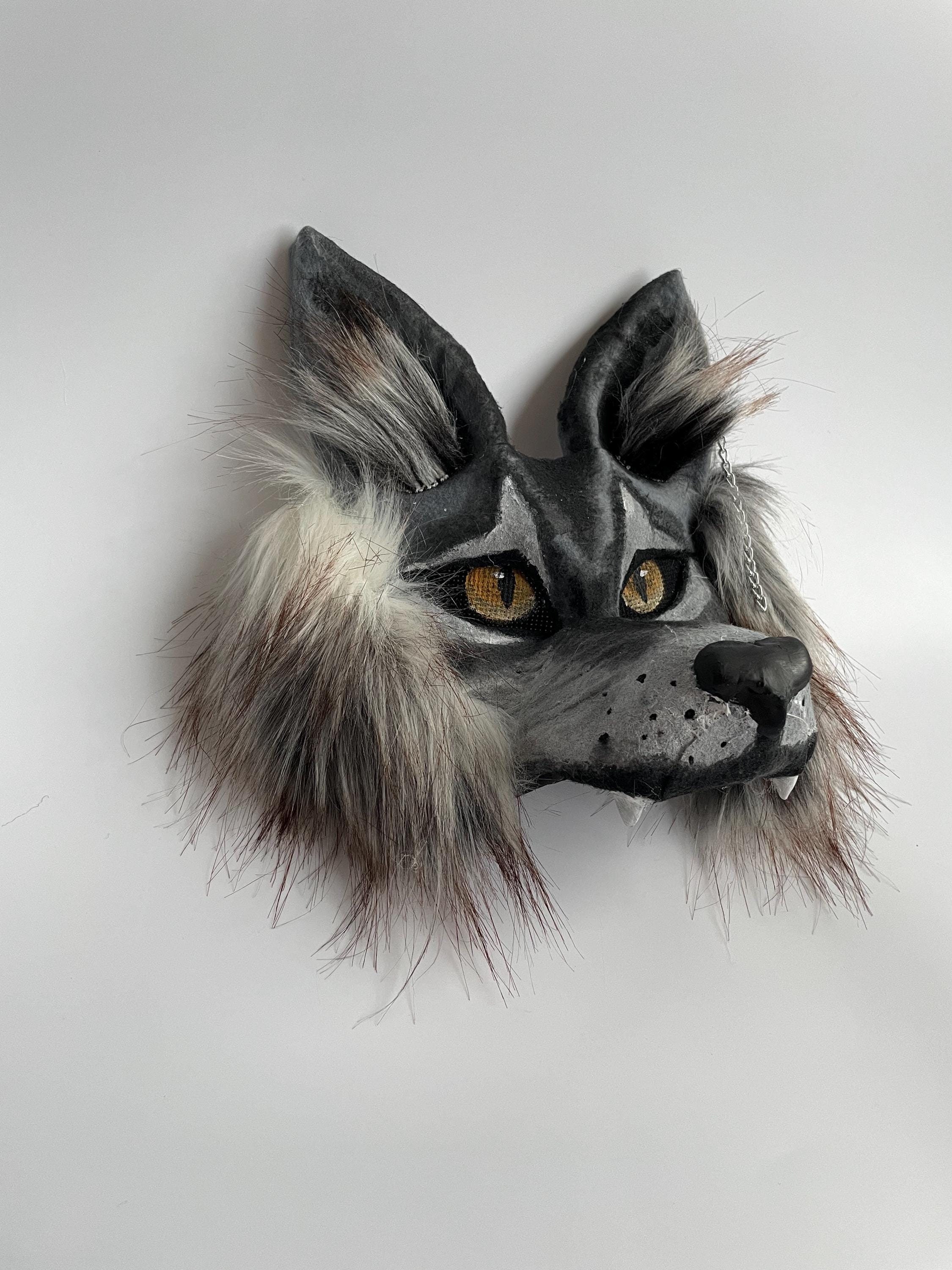 High Quality Therian Wolf Mask | Gray Wolf Mask | Realistic Wolf