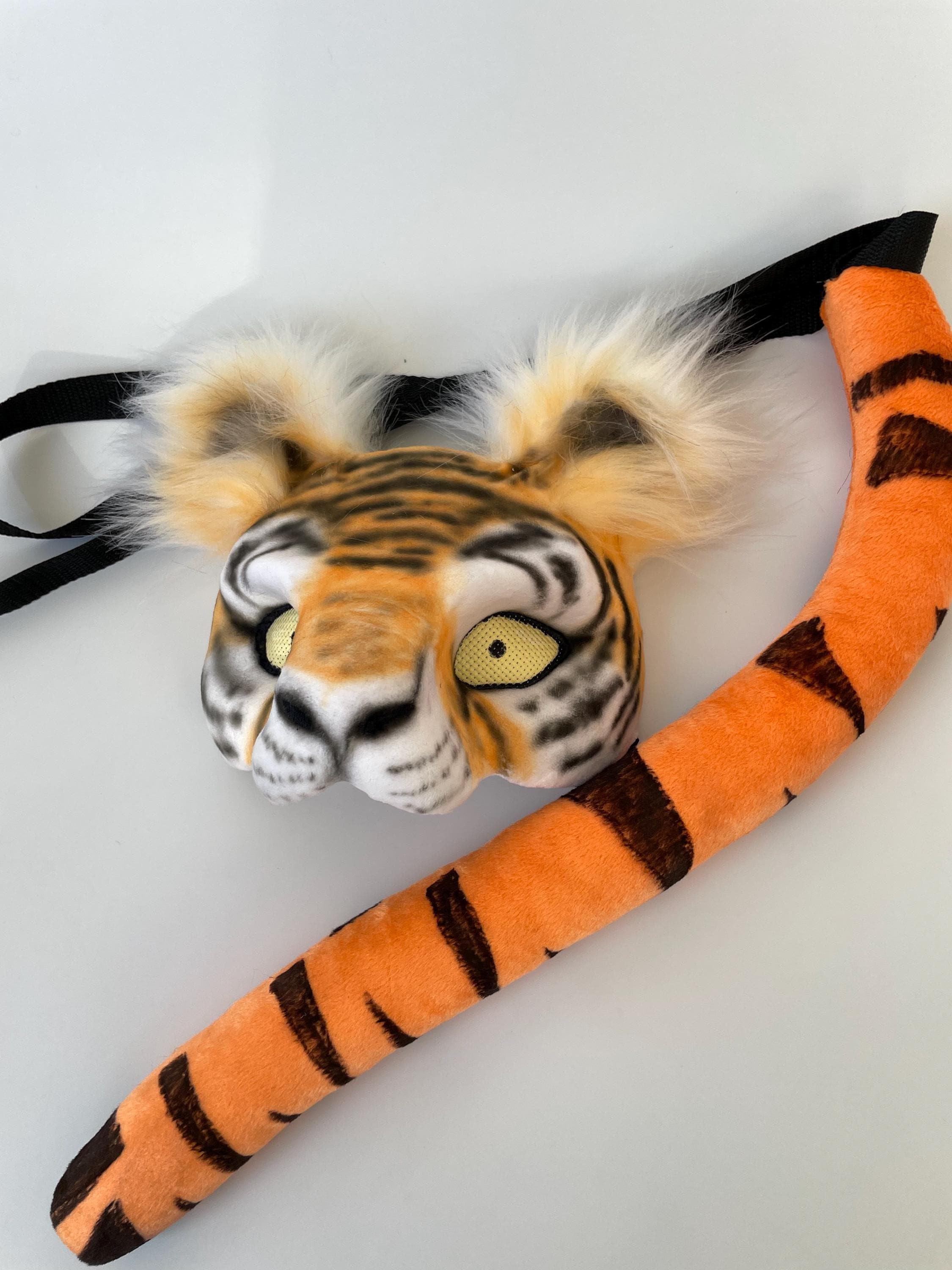 Premium Therian Set | Therian Tiger Mask | White Orange Mask