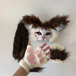 Therian Gear
Animal cosplay
Full Therian Set
Mask Gloves Tail
Fluffy Therian Paws
Cat Mask and Tail
mask with long ears
Gray White design
Therian Cat Masks
Quadrobics Mask
Terian Fan Gift Idea
Furry Fans Gift
Halloween costume