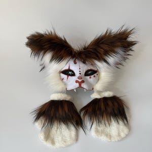Therian Gear
Animal cosplay
Full Therian Set
Mask Gloves Tail
Fluffy Therian Paws
Cat Mask and Tail
mask with long ears
Gray White design
Therian Cat Masks
Quadrobics Mask
Terian Fan Gift Idea
Furry Fans Gift
Halloween costume