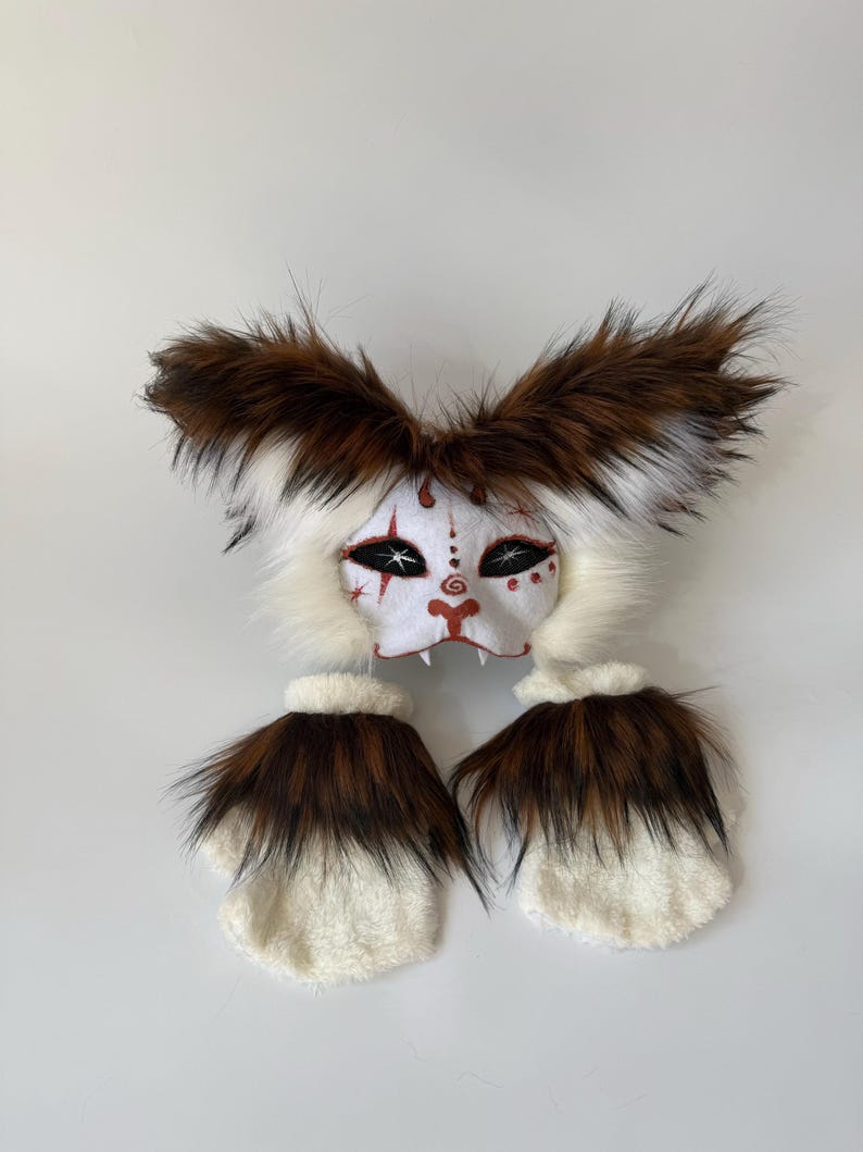 Therian Gear
Animal cosplay
Full Therian Set
Mask Gloves Tail
Fluffy Therian Paws
Cat Mask and Tail
mask with long ears
Gray White design
Therian Cat Masks
Quadrobics Mask
Terian Fan Gift Idea
Furry Fans Gift
Halloween costume