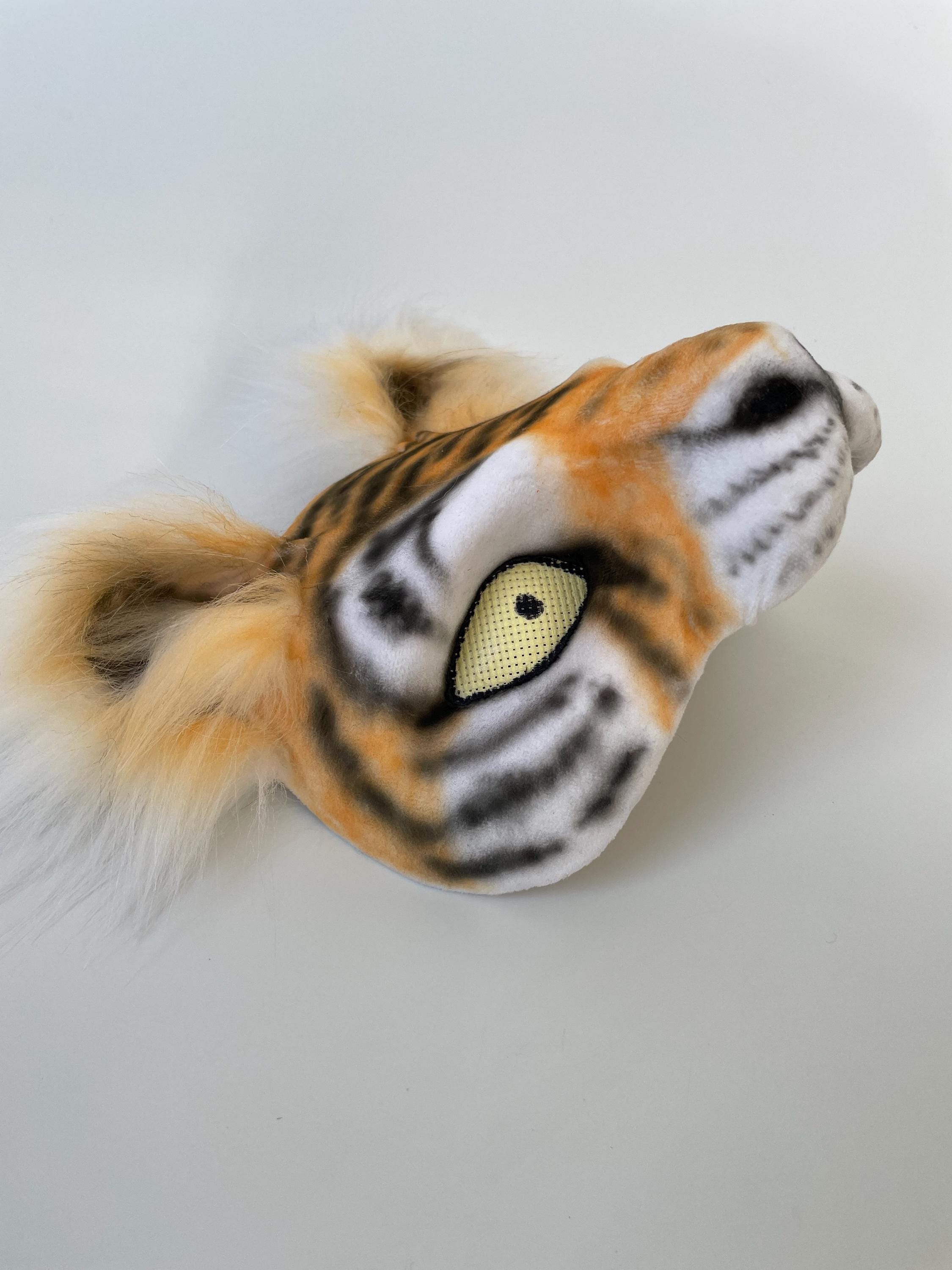Premium Therian Set | Therian Tiger Mask | White Orange Mask