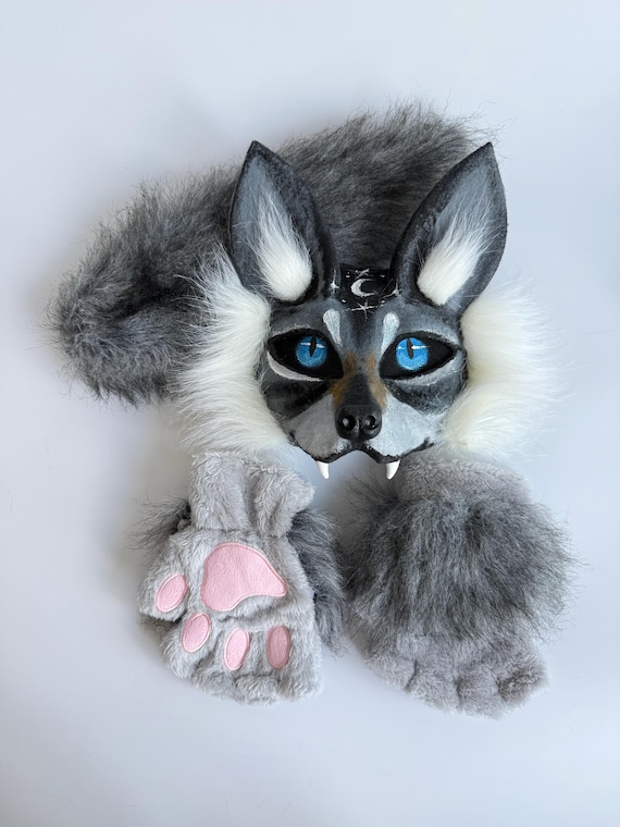 Therian Wolf Mask | Handmade Realistic Mask | High Quality Mask