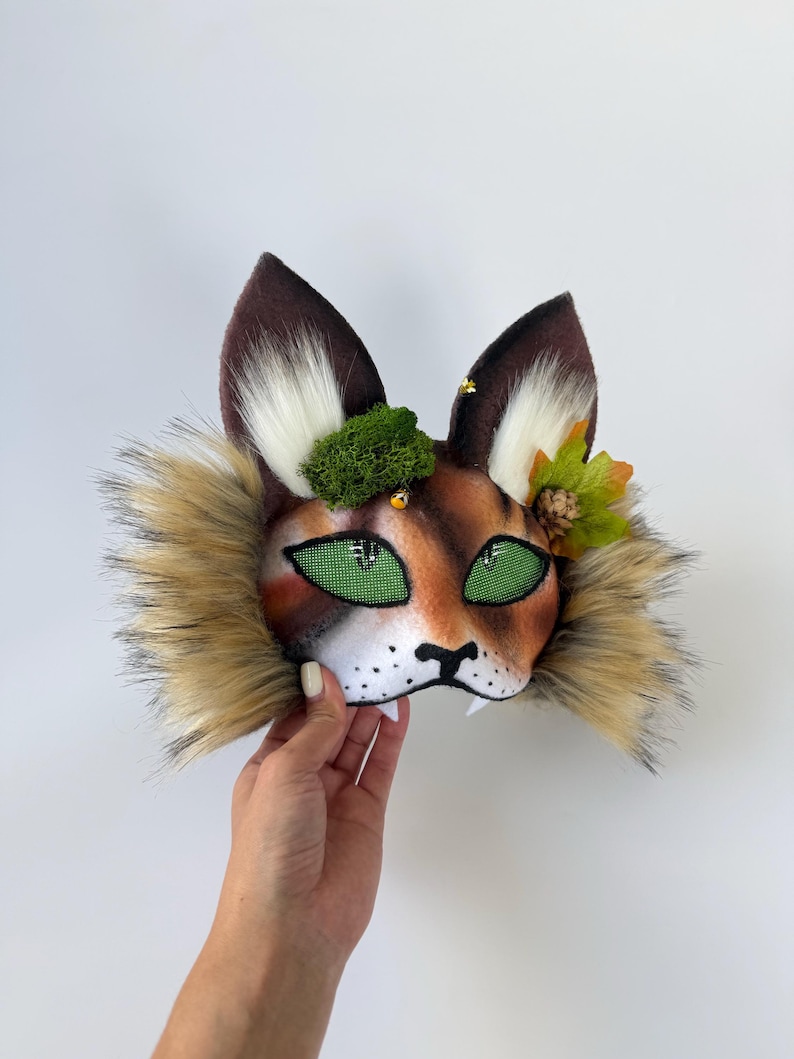 Forest Therian Mask
Tree Leaf Accessory
Forest Cat Mask Gift
Gift for Daughter
Brown White Gray col
teen birthday gifts
Pine Cone Accessory
Fluffy Cat Tail
TikTok Video Mask
Rare Therian Set
Animal cosplay
Christmas present
Therian Gear