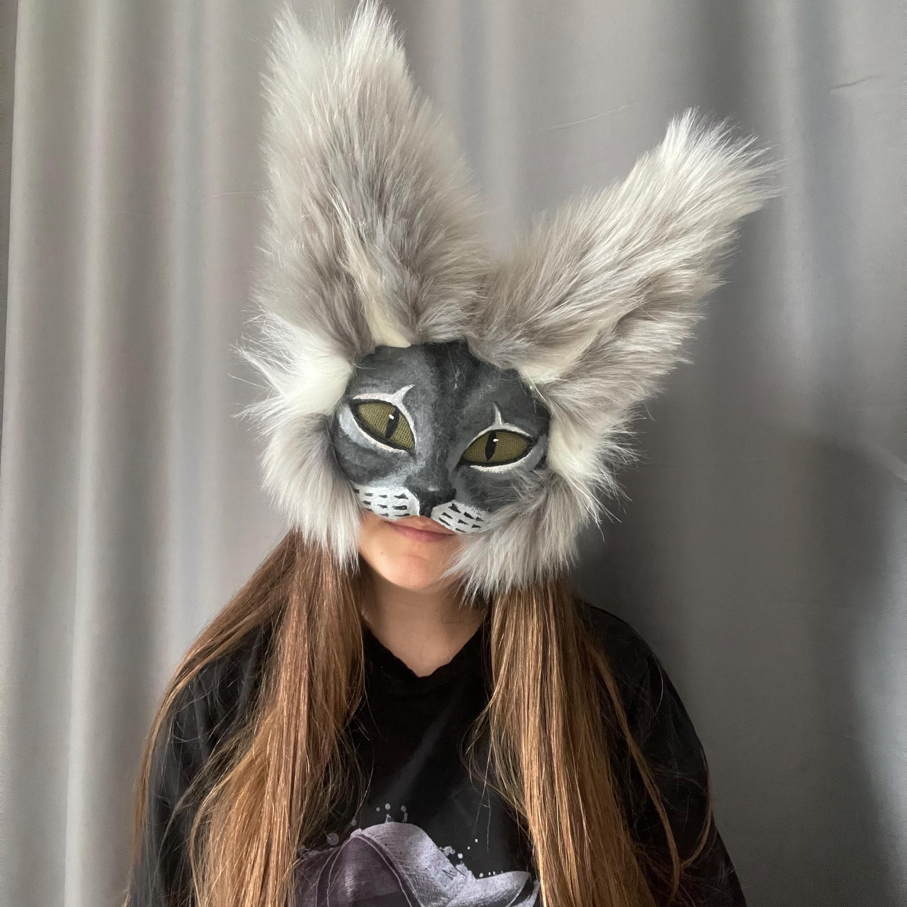 Therian Kit De Masque Therian Avec Bande De Laine, Masque De Therian, Masque De Chat Therian, Masque De Therian à Faire Soi-même Pour Cosplay