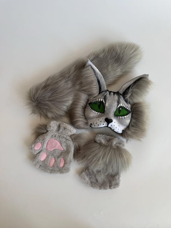 Masker Animal world met nepbont 6ass | Coppens Warenhuis