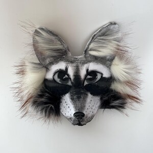 Ta Rien Mask Therian Raccoon Realistic Mask | Mask for Therian | Universal Size ...