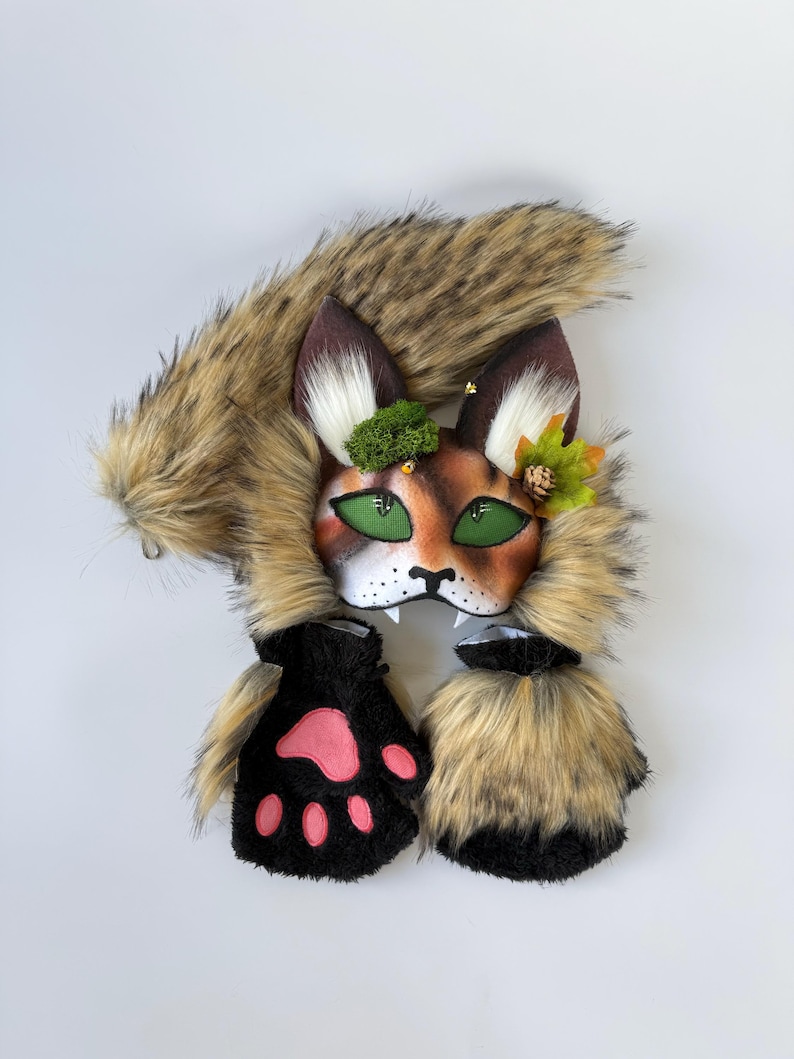 Forest Therian Mask
Tree Leaf Accessory
Forest Cat Mask Gift
Gift for Daughter
Brown White Gray col
teen birthday gifts
Pine Cone Accessory
Fluffy Cat Tail
TikTok Video Mask
Rare Therian Set
Animal cosplay
Christmas present
Therian Gear