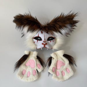 Therian Gear
Animal cosplay
Full Therian Set
Mask Gloves Tail
Fluffy Therian Paws
Cat Mask and Tail
mask with long ears
Gray White design
Therian Cat Masks
Quadrobics Mask
Terian Fan Gift Idea
Furry Fans Gift
Halloween costume