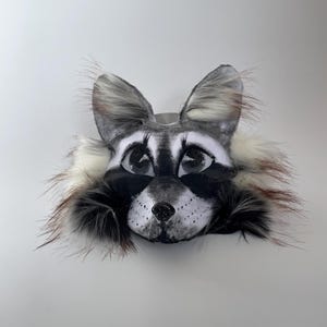 Ta Rien Mask Therian Raccoon Realistic Mask | Mask for Therian | Universal Size ...
