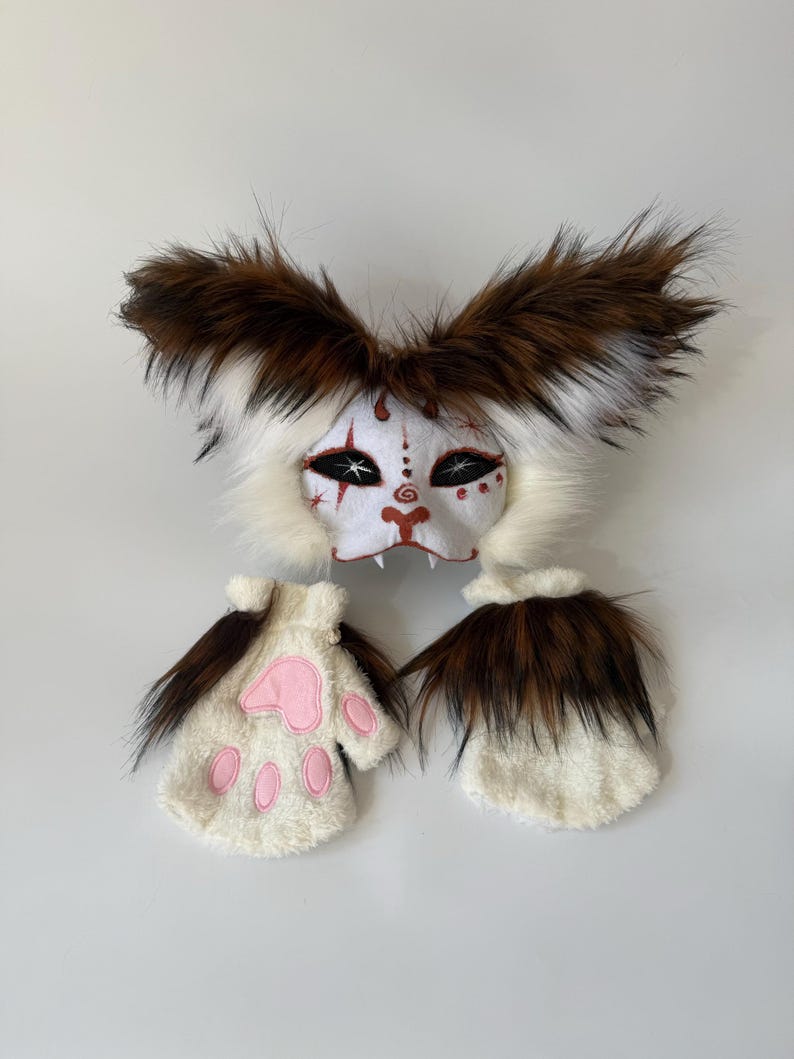 Therian Gear
Animal cosplay
Full Therian Set
Mask Gloves Tail
Fluffy Therian Paws
Cat Mask and Tail
mask with long ears
Gray White design
Therian Cat Masks
Quadrobics Mask
Terian Fan Gift Idea
Furry Fans Gift
Halloween costume