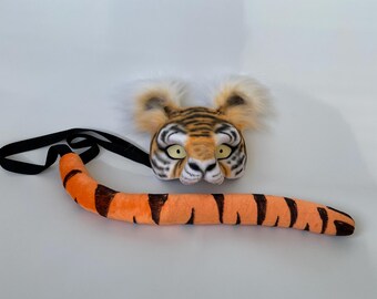 Premium Therian Set | Therian Tiger Mask | White Orange Mask