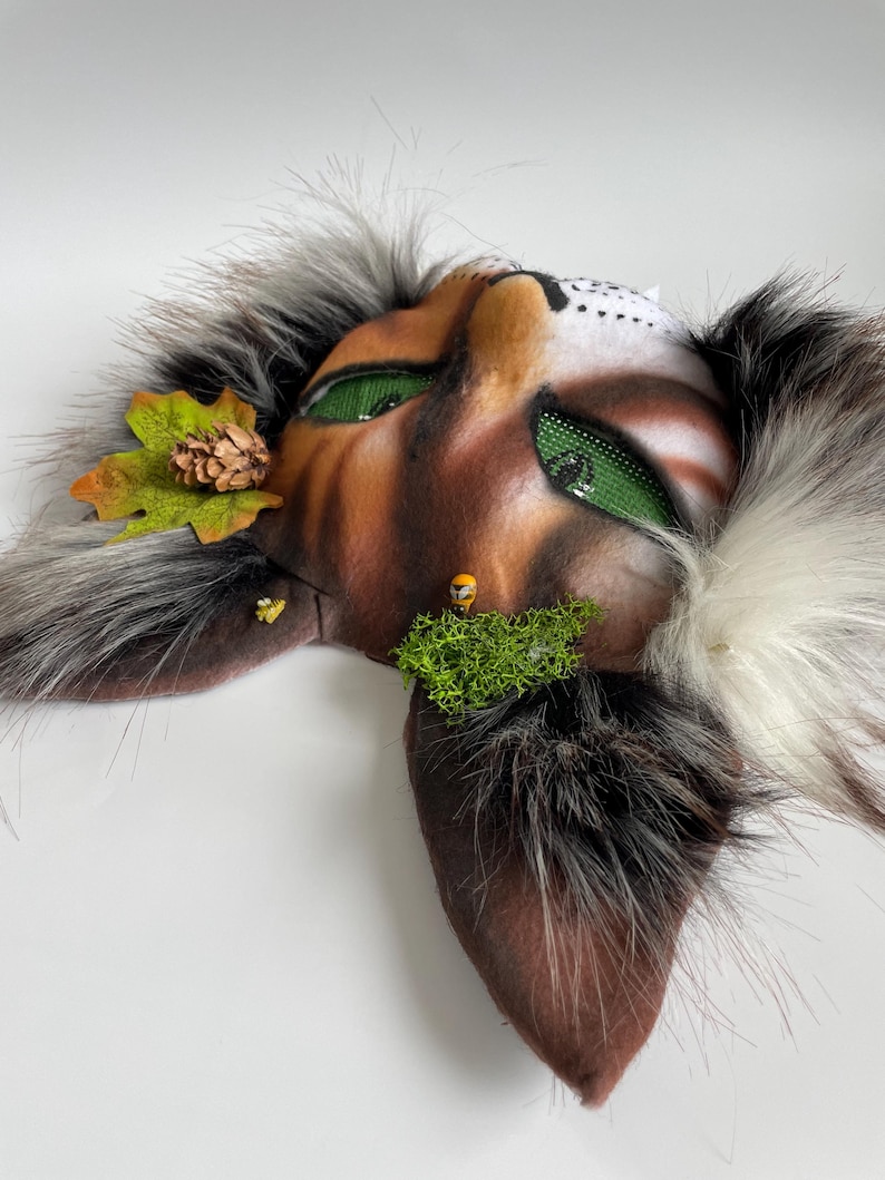 Forest Therian Mask
Tree Leaf Accessory
Forest Cat Mask Gift
Gift for Daughter
Brown White Gray col
teen birthday gifts
Pine Cone Accessory
Fluffy Cat Tail
TikTok Video Mask
Rare Therian Set
Animal cosplay
Christmas present
Therian Gear