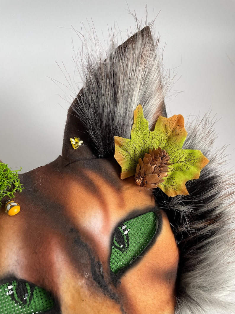 Forest Therian Mask
Tree Leaf Accessory
Forest Cat Mask Gift
Gift for Daughter
Brown White Gray col
teen birthday gifts
Pine Cone Accessory
Fluffy Cat Tail
TikTok Video Mask
Rare Therian Set
Animal cosplay
Christmas present
Therian Gear