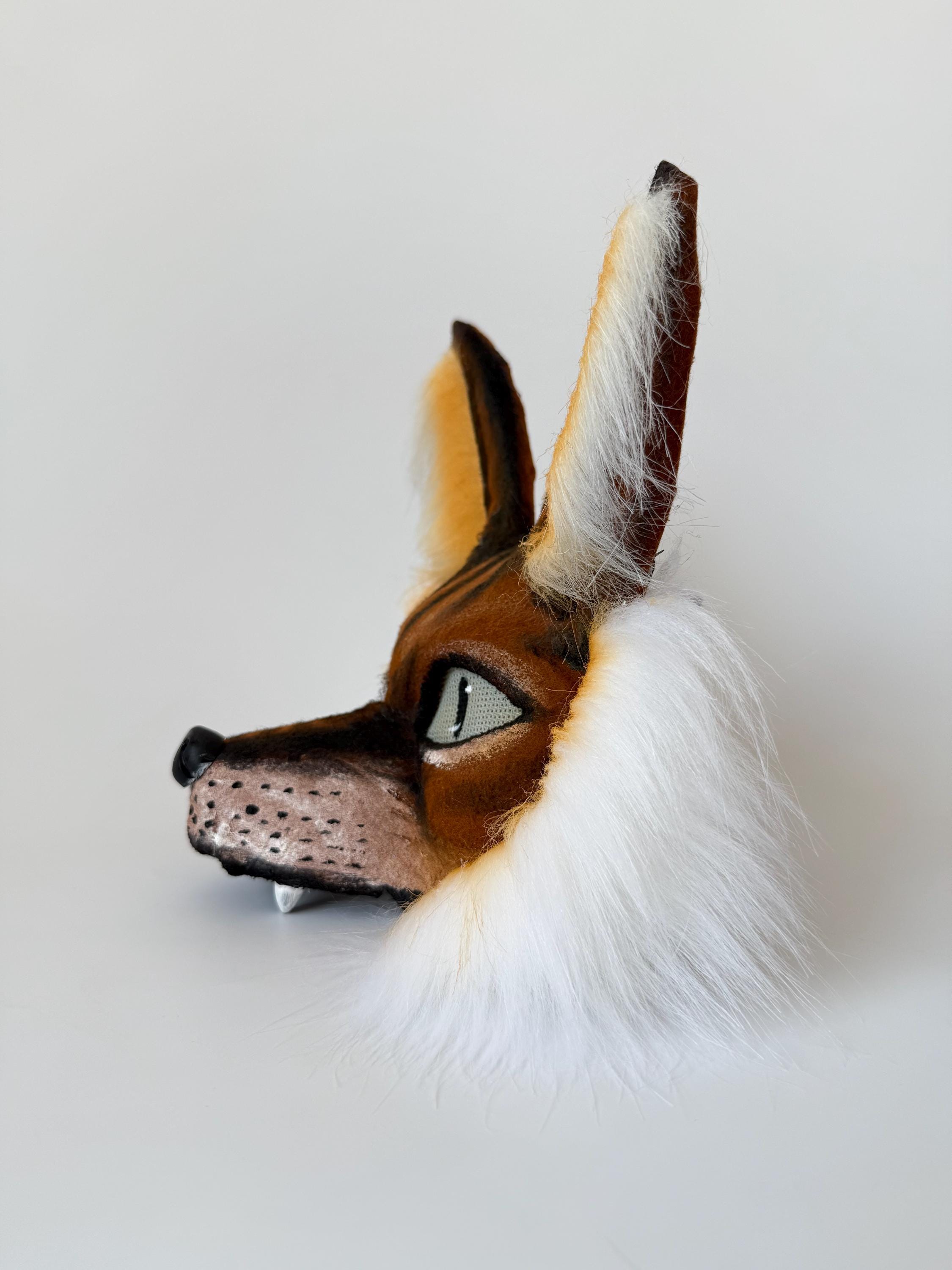 Fox Rherian Mask Quadrobics Therian Fox Mask | Realistic Fox Mask | Handmade Mask for ...
