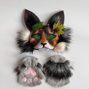 Forest Therian Mask
Tree Leaf Accessory
Forest Cat Mask Gift
Gift for Daughter
Brown White Gray col
teen birthday gifts
Pine Cone Accessory
Fluffy Cat Tail
TikTok Video Mask
Rare Therian Set
Animal cosplay
Christmas present
Therian Gear