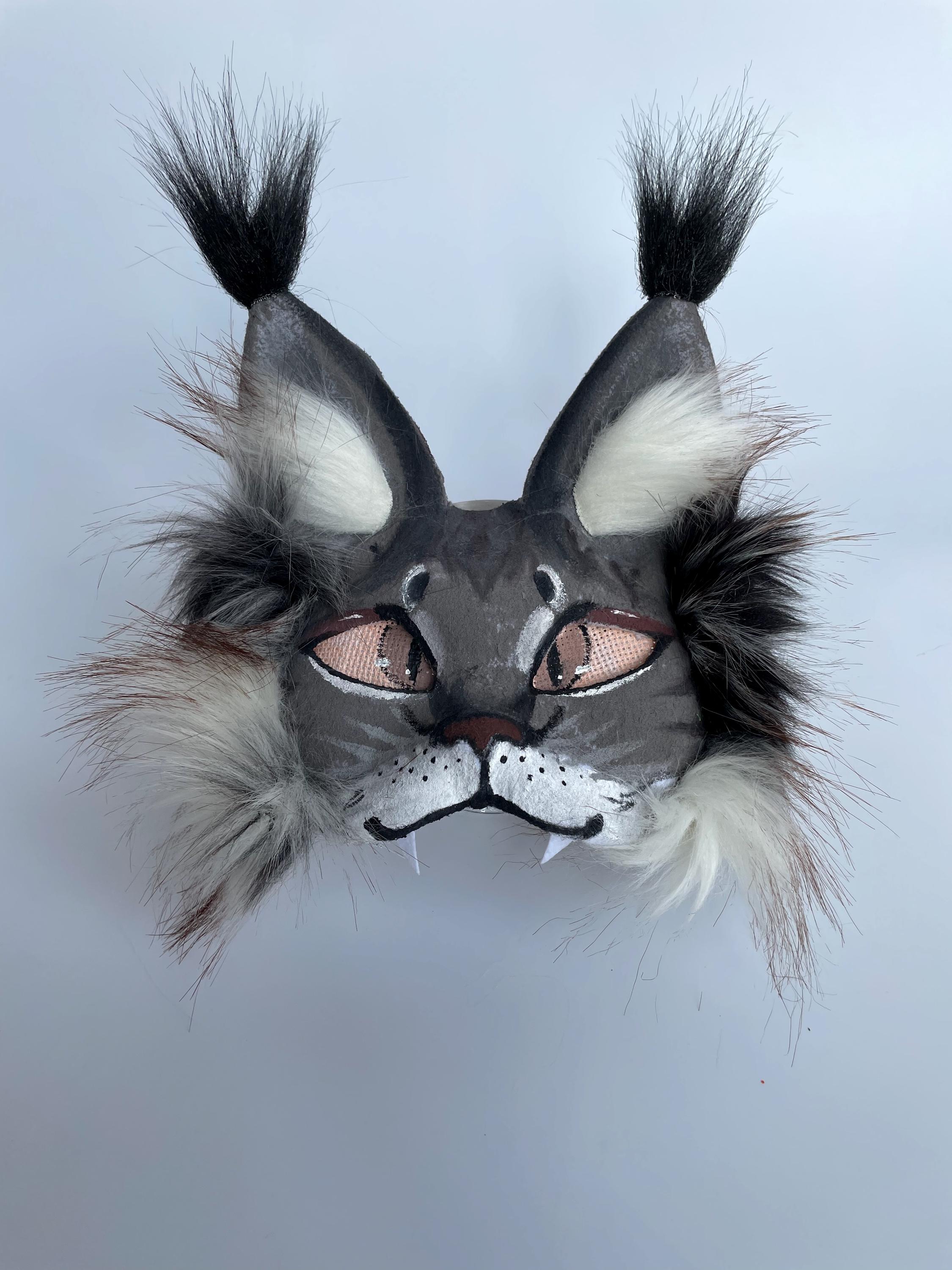 Therian Mask For Quad Runners Handmade Therian Gray Mask High 
