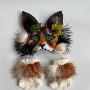 Forest Therian Mask
Tree Leaf Accessory
Forest Cat Mask Gift
Gift for Daughter
Brown White Gray col
teen birthday gifts
Pine Cone Accessory
Fluffy Cat Tail
TikTok Video Mask
Rare Therian Set
Animal cosplay
Christmas present
Therian Gear