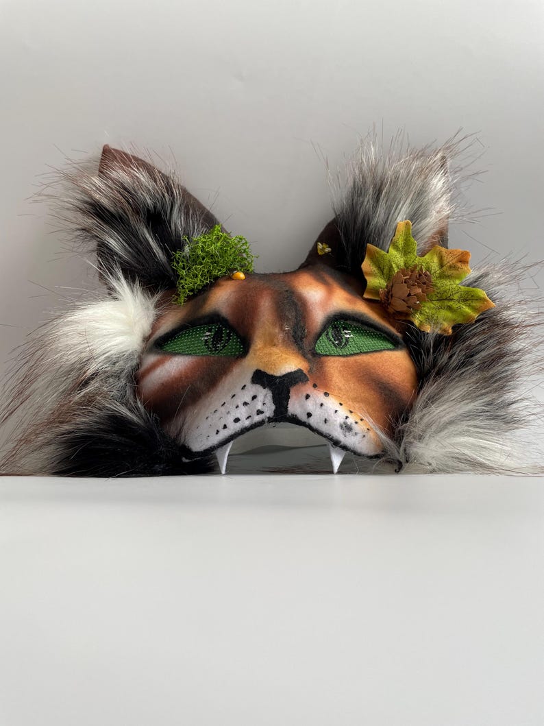 Forest Therian Mask
Tree Leaf Accessory
Forest Cat Mask Gift
Gift for Daughter
Brown White Gray col
teen birthday gifts
Pine Cone Accessory
Fluffy Cat Tail
TikTok Video Mask
Rare Therian Set
Animal cosplay
Christmas present
Therian Gear