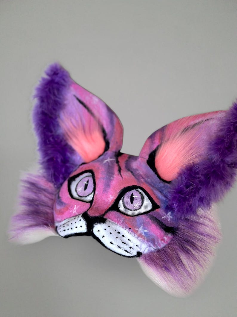 Animal cosplay Mask
Theriotype Cat
Cheap Therian Mask
Therian Gear
Quadrobics Mask
Fluffy Therian Mask
Handmade Mask
Granddaughter Gifts
Purple Pink White
Purple Mask for Girl
Pink Kitty Mask
Teen Birthday Gift
Universal size