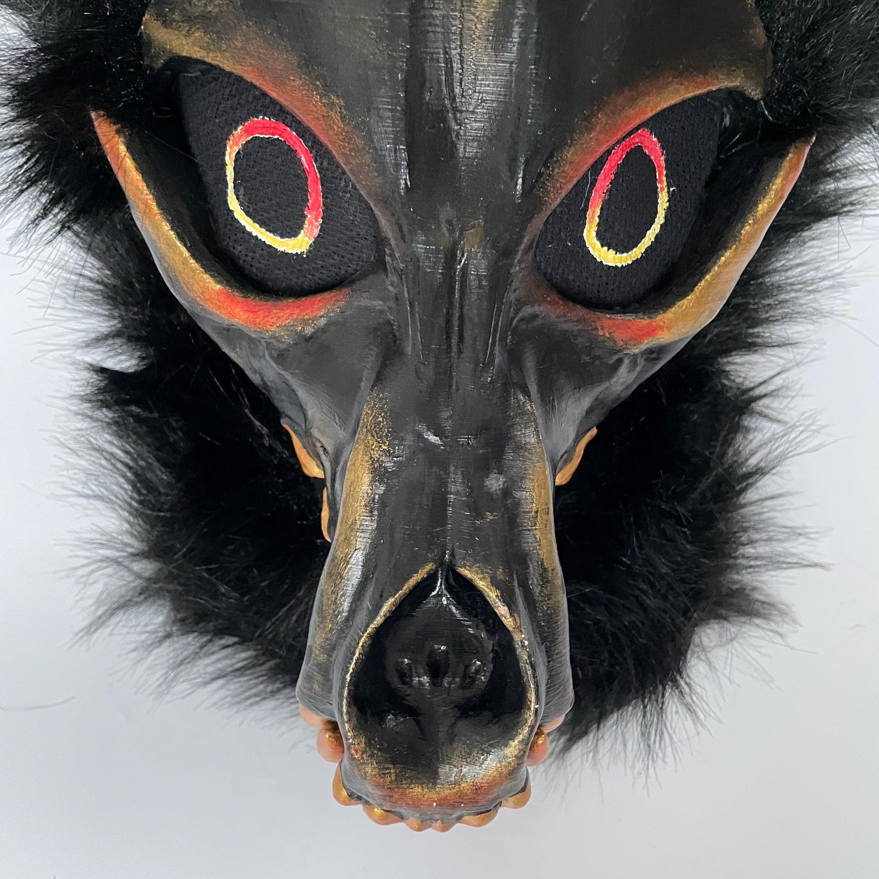 Masque Loup à Fourrure Pour Adulte - Style Viking, Loup-garou, Renard - Avec Fausse Fourrure Et Sangle élastique - Pour Halloween, Cosplay, Carnaval, Fêtes Déguisées