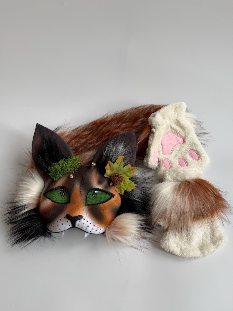 Forest Therian Mask
Tree Leaf Accessory
Forest Cat Mask Gift
Gift for Daughter
Brown White Gray col
teen birthday gifts
Pine Cone Accessory
Fluffy Cat Tail
TikTok Video Mask
Rare Therian Set
Animal cosplay
Christmas present
Therian Gear