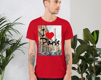 I Love Paris T-shirt: Eiffel Tower Souvenir Tee - Etsy