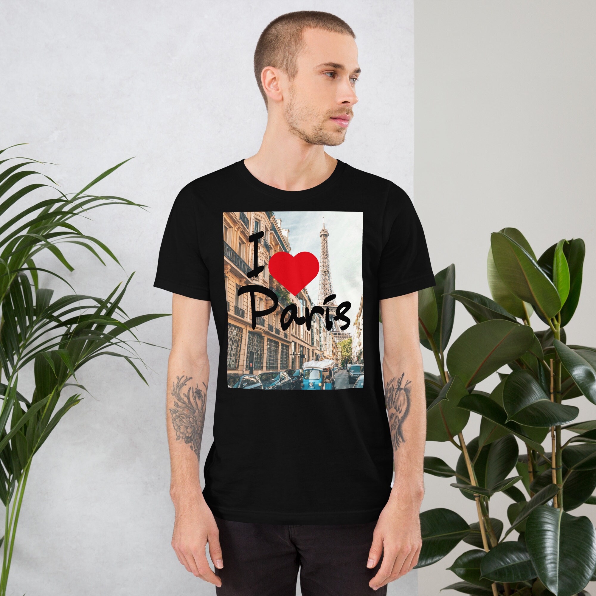 I Love Paris T-shirt: Eiffel Tower Souvenir Tee - Etsy