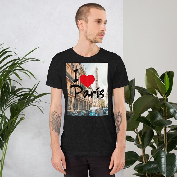 I Love Paris T-shirt: Eiffel Tower Souvenir Tee - Etsy