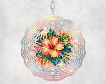 Girandola a vento di ibisco png, Girandola a vento di fiori png, Scarica girandola a vento, Sublimazione della girandola a vento, Girandola a vento da esterno png