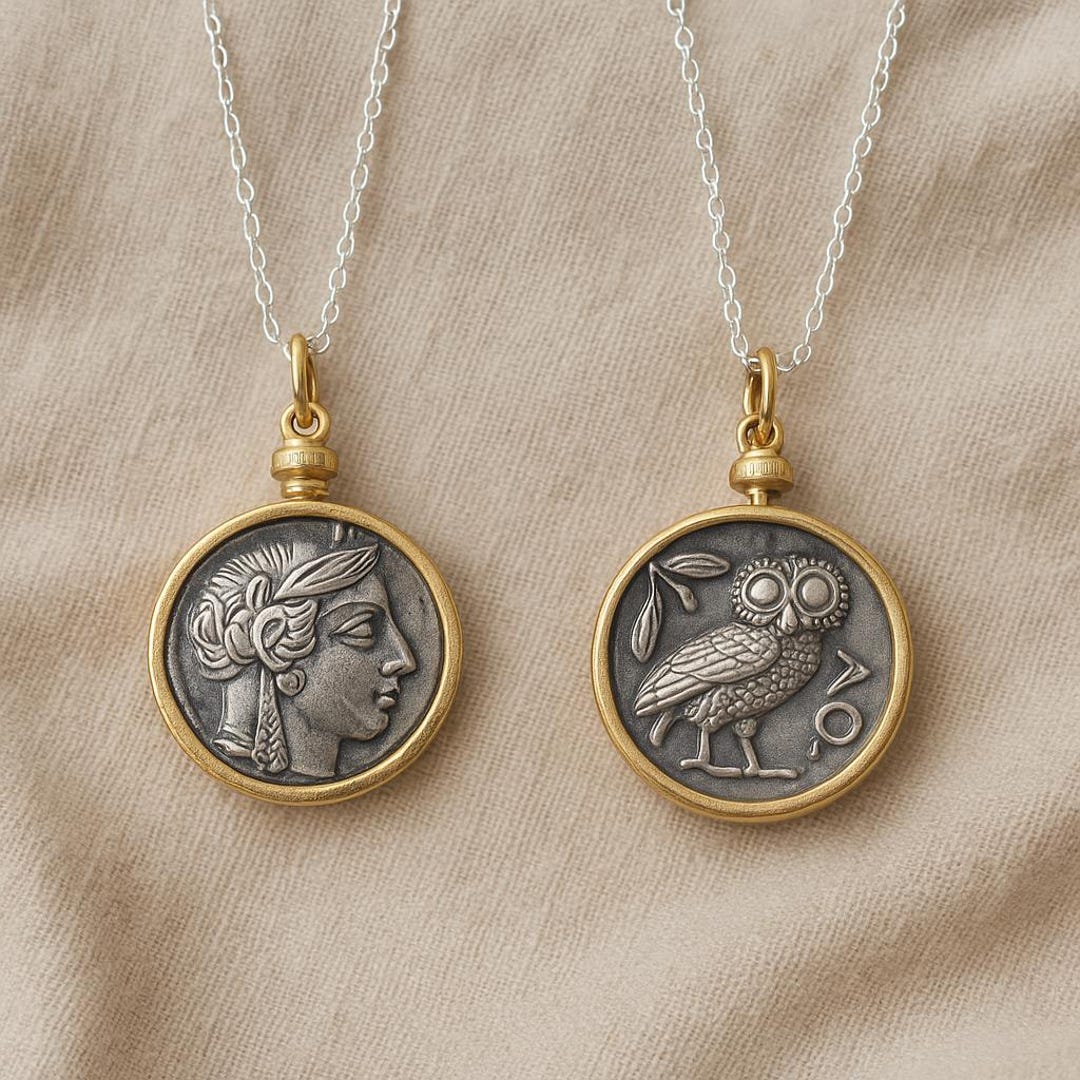 Ancient Greek Coin Necklace - Etsy