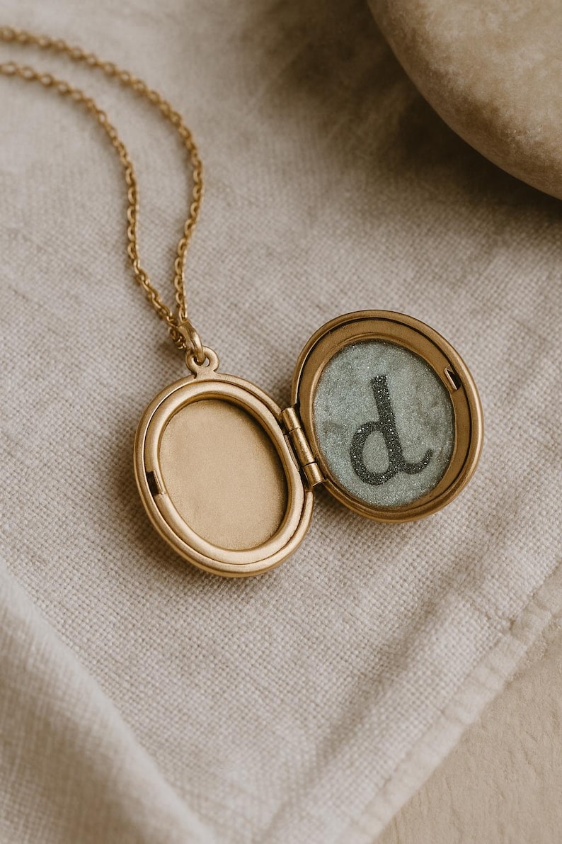 Cloth Locket Custom Cremation Locket Necklace – 14K Gold-plated Memorial Keepsake - Etsy