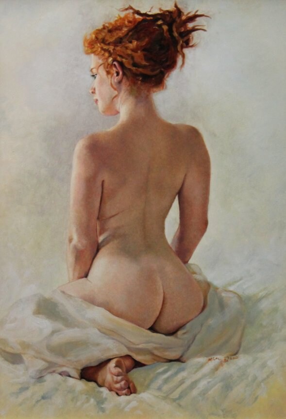 16x24inch Print of oil painting female classical nude  'Sacrament' by Kim Dow