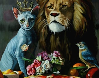 Sovereign Slices - 24x20" original oil painting by Kimberly Dow