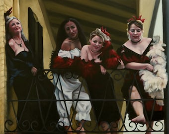 Pick Your Poison - 19x24&quot; original oil figurative portrait figure painting by Kimberly Dow