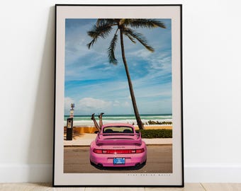 Vintage Porsche Poster, Vintage Porsche Print, Porsche Wall Art, Vintage Car Poster, Old Porsche Poster, Porsche 911 Carrera RS