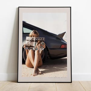 Poster Porsche 911 Vintage, Porsche 911 Turbo, Auto d'Epoca, Porsche 911 Turbo Print, Regalo per Appassionati di Porsche, Automotive Art