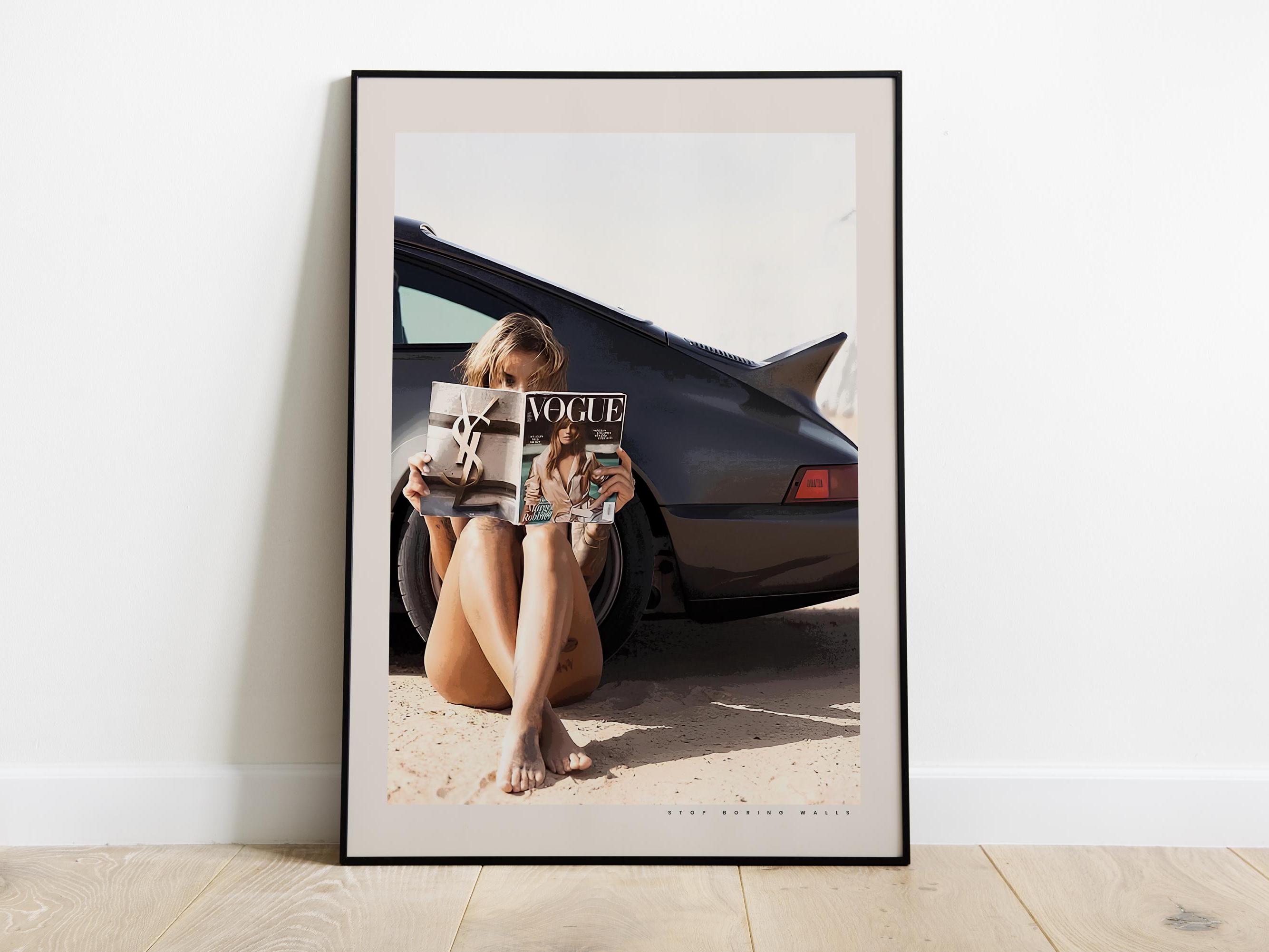 Poster Porsche 911 Vintage, Porsche 911 Turbo, Auto d'Epoca, Porsche 911 Turbo Print, Regalo per Appassionati di Porsche, Automotive Art