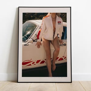 Vintage Porsche Poster, Vintage Porsche Print, Porsche Wall Art, Vintage Car Poster, Old Porsche Poster, Poster Marlboro, Porsche 911