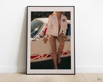 Vintage Porsche Poster, Vintage Porsche Print, Porsche Wall Art, Vintage Car Poster, Old Porsche Poster, Poster Marlboro, Porsche 911