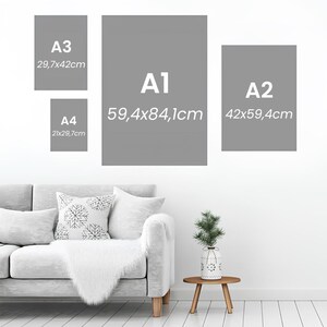 Puede incluir: Una comparaci&oacute;n de diferentes tama&ntilde;os de papel, incluyendo A1 (59,4x84,1 cm), A2 (42x59,4 cm), A3 (29,7x42 cm) y A4 (21x29,7 cm).