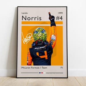 Lando Norris Poster, Pilota McLaren Formula 1 Team, F1 Poster, Regalo per Fan F1, Formula Uno Poster, Stampa F1, Poster Sportivo, Stampa F1