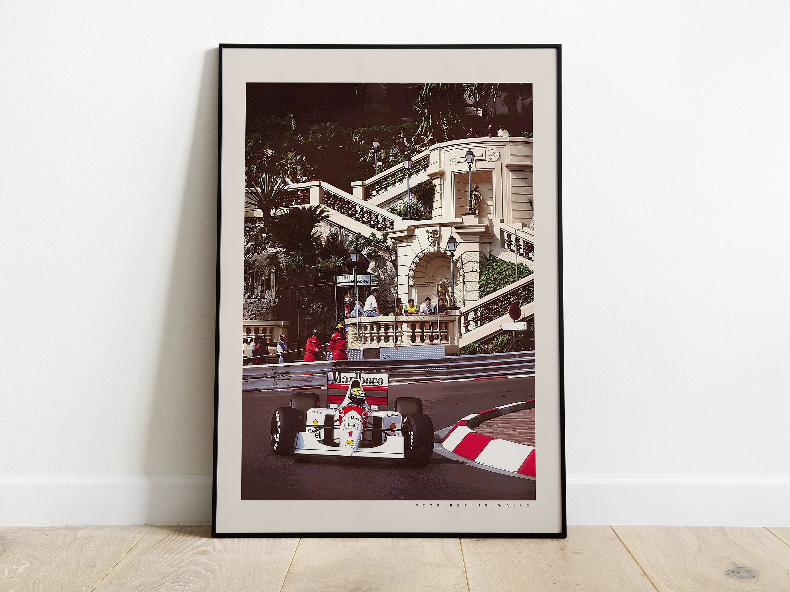 Ayrton Senna Poster, 1989 Monaco GP McLaren MP4/5 Print, Formula 1 Print, F1 Racing Poster, F1 Fan Gift, Formula One Poster, Sports Poster