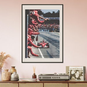 Michael Schumacher Poster, Ferrari 2002 Druck, Deutscher GP, Formel 1 Druck, F1 Rennposter, Geschenk für F1-Fans, Formel-1-Poster, Sportposter Bild 6