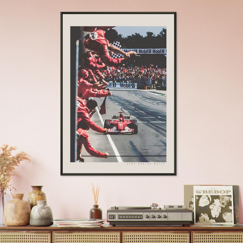 Michael Schumacher Poster, Ferrari 2002 Druck, Deutscher GP, Formel 1 Druck, F1 Rennposter, Geschenk für F1-Fans, Formel-1-Poster, Sportposter Bild 6